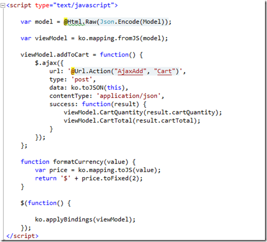 home page script